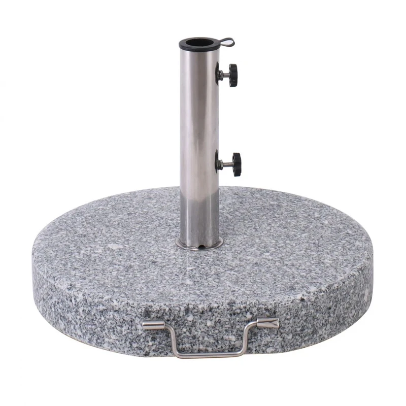 GRANITE Grey Umbrella Base D.50cm/#304 Stainless Steel (40Kg)