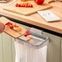 Garbage bag support base with lid 24.2 x 13.5cm.