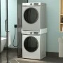 Sunta Megapap washer-dryer support base, white color 65.8x61.9x15cm.
