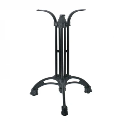 Three beams heavy type table base by cast iron in black color 15,6kg.