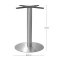 PLASMA D.45cm Base #201 Inox (Tube 76mm)