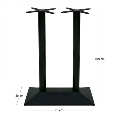 PYRAMID Cast Iron Bar Base 73x40cm H108cm