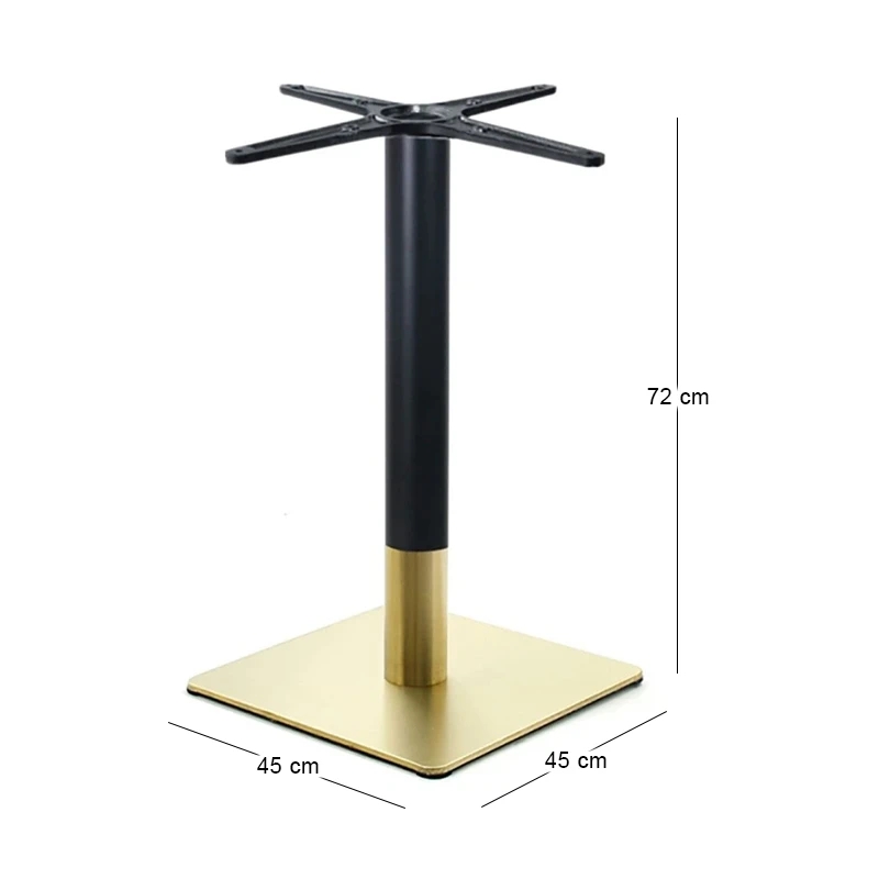 RIVA Βάση Τραπεζιού Gold Inox #201 - Black (14,50 kg) 45x45cm H.72cm