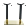 RIVA Βάση Τραπεζιού Μακρόστενη Gold Inox #201 - Black / 21,20 Kg 70x40cm H.72cm