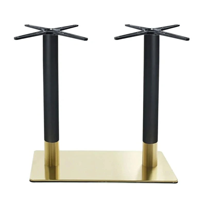 RIVA Βάση Τραπεζιού Μακρόστενη Gold Inox #201 - Black / 21,20 Kg 70x40cm H.72cm