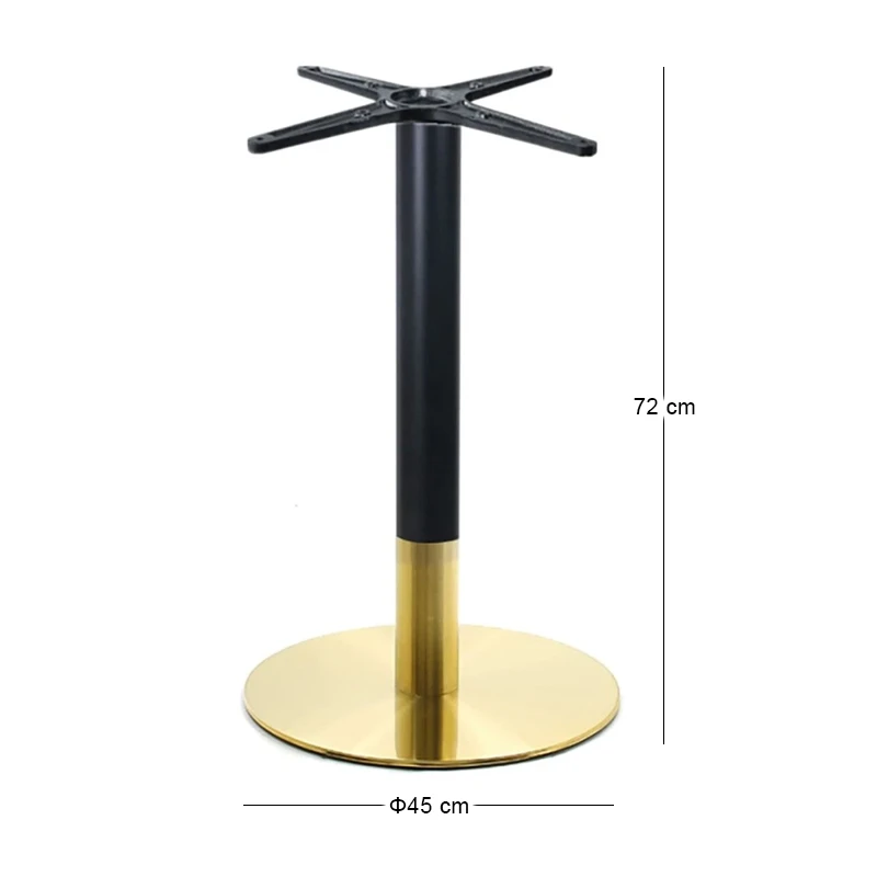 RIVA Βάση Τραπεζιού Gold Inox #201 - Black / 11,70 Kg Φ45 H.72cm