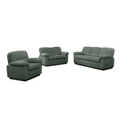 VEGAS Sofa Set (1+2+3) Forest Green Corduroy Fabric VEGAS Sofa Set (1+2+3) Forest Green Corduroy Fabric