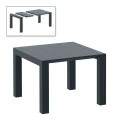 ΒΕΓΚΑΣ RATTAN DARK GREY 100X100/140εκ. ΕΠΕΚΤ.ΤΡΑΠΕΖΙ - 53.0231