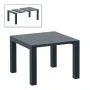 ΒΕΓΚΑΣ RATTAN DARK GREY 100X100/140εκ. ΕΠΕΚΤ.ΤΡΑΠΕΖΙ - 53.0231