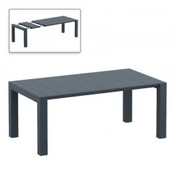 ΒΕΓΚΑΣ RATTAN DARK GREY 100X180/220εκ. ΕΠΕΚΤ.ΤΡΑΠΕΖΙ - 53.0234