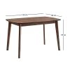 VENTI Τραπέζι Οξιά Καρυδί 120x80x75cm