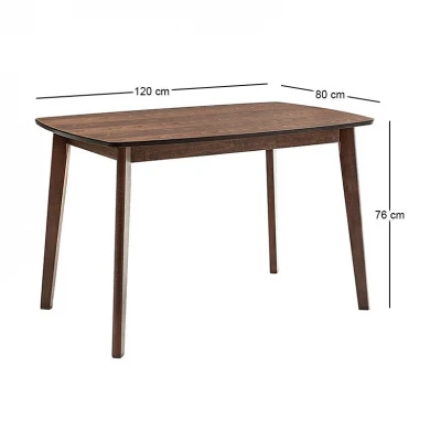 VENTI Τραπέζι Οξιά Καρυδί 120x80x75cm