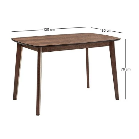 VENTI Table 120x80cm Walnut
