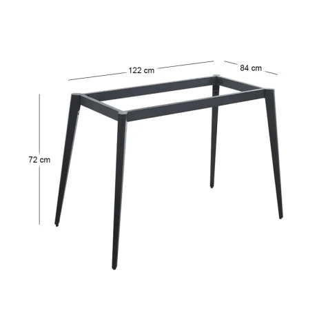 Βάση τραπεζιού Vidal μεταλλική χρώμα μαύρο 122x84x72εκ.