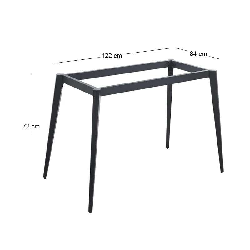 Βάση τραπεζιού Vidal μεταλλική χρώμα μαύρο 122x84x72εκ.