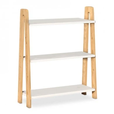 Como Megapap melamine bookcase in white - oak color 63x22x80cm.