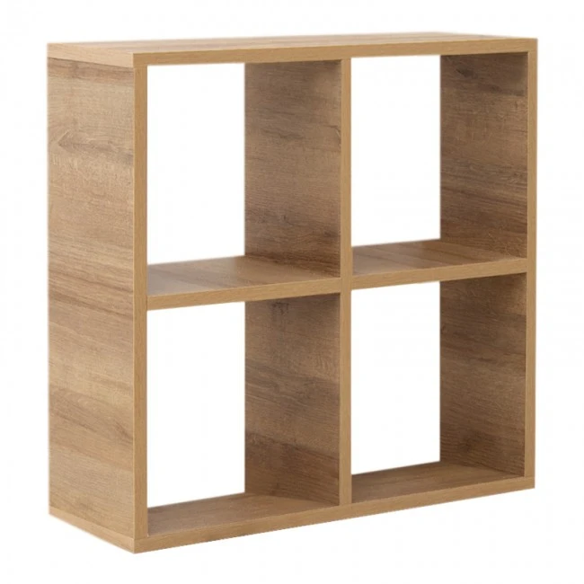Cube Megapap melamine bookcase in pine oak color 60x23x60cm.