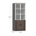 ADVANCE Bookcase Dark Walnut/Grey