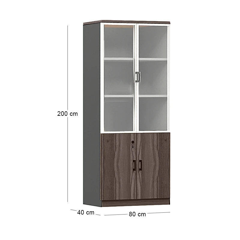 ADVANCE Bookcase Dark Walnut/Grey