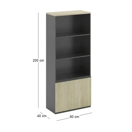 PROJECT Bookcase Sonoma/Grey