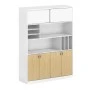 THESIS Bookcase 160x40x200cm Beech/White