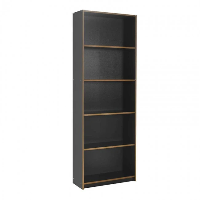 Max Megapap bookcase in anthracite color 64x26x182cm.