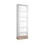 Βιβλιοθήκη Base Megapap χρώμα oak - λευκό 60x26x197εκ.