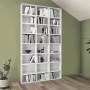 Fyodor Megapap melamine bookcase in white color 102x16x178cm.