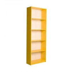 Max Megapap bookcase in yellow color 58x23x170cm.