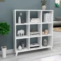 Saul Megapap melamine bookcase in white color 88,2x20x88,2cm.