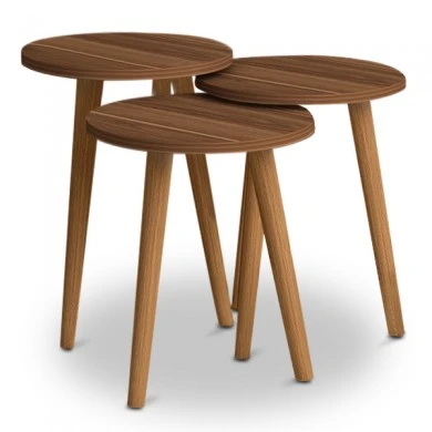 Soul Megapap melamine side tables in walnut color
