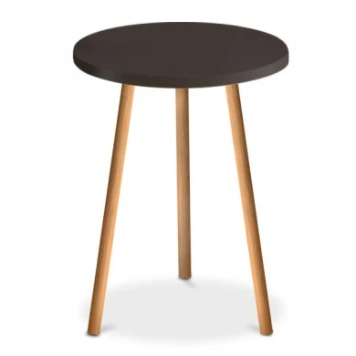 Roma Megapap melamine side table in brown color 33,5x33,5x46cm.