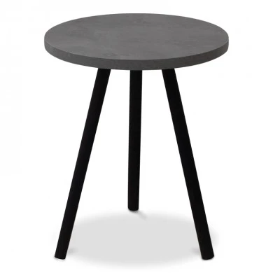 Roma Megapap melamine side table in retro grey color 33,5x33,5x46cm.