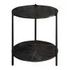 Coffee table Rhythm MDF color black marble-black D48x60cm
