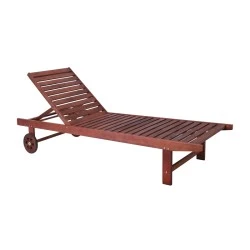 Ξαπλώστρα Lugano ξύλο ακακίας χρώμα καρυδί 65x196x32εκ. Ξαπλώστρα Lugano ξύλο ακακίας χρώμα καρυδί 65x196x32εκ.