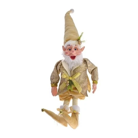 XMAS GOLD ELF 65CM