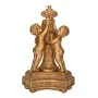 XMAS GOLD RESIN TREE BASE WITH STANDING CHILDREN 65X56X92CM