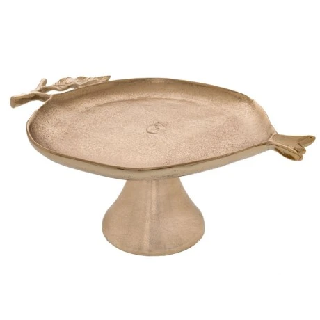 GOLD ALUMINIUM POMEGRANATE TRAY D31X22CM