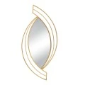 GOLD METAL WALL MIRROR TEAR DROP SHAPE 53X2X116CM