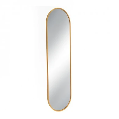 GOLD METAL WALL MIRROR 30X3X100CM