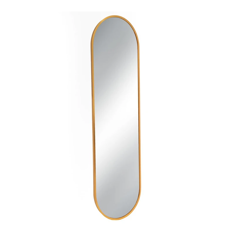 GOLD METAL WALL MIRROR 30X3X100CM