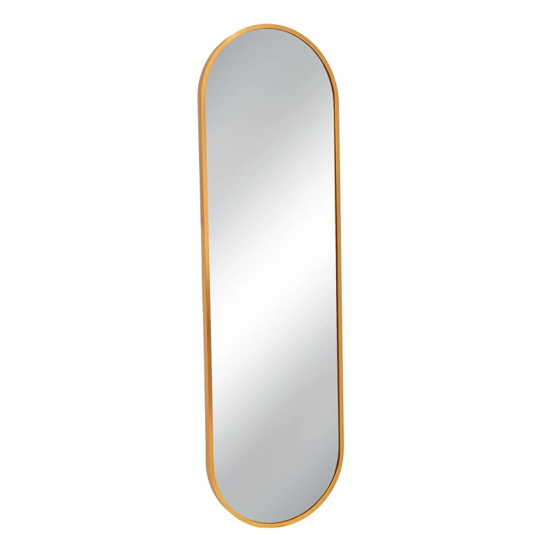 GOLD METAL WALL MIRROR 40X3X160CM