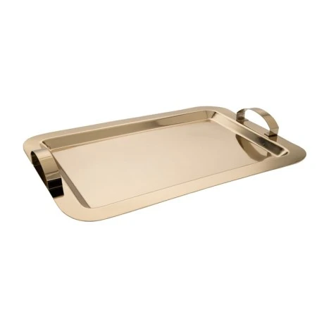 GOLD NICKEL STAINLESS STEEL TRAY 30X40X5CM