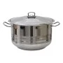 Gastro Homeplus deep steel kettle - pot in silver color 38cm.
