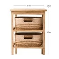 2 TIER DRAWER STORAGE 37X27X41CM