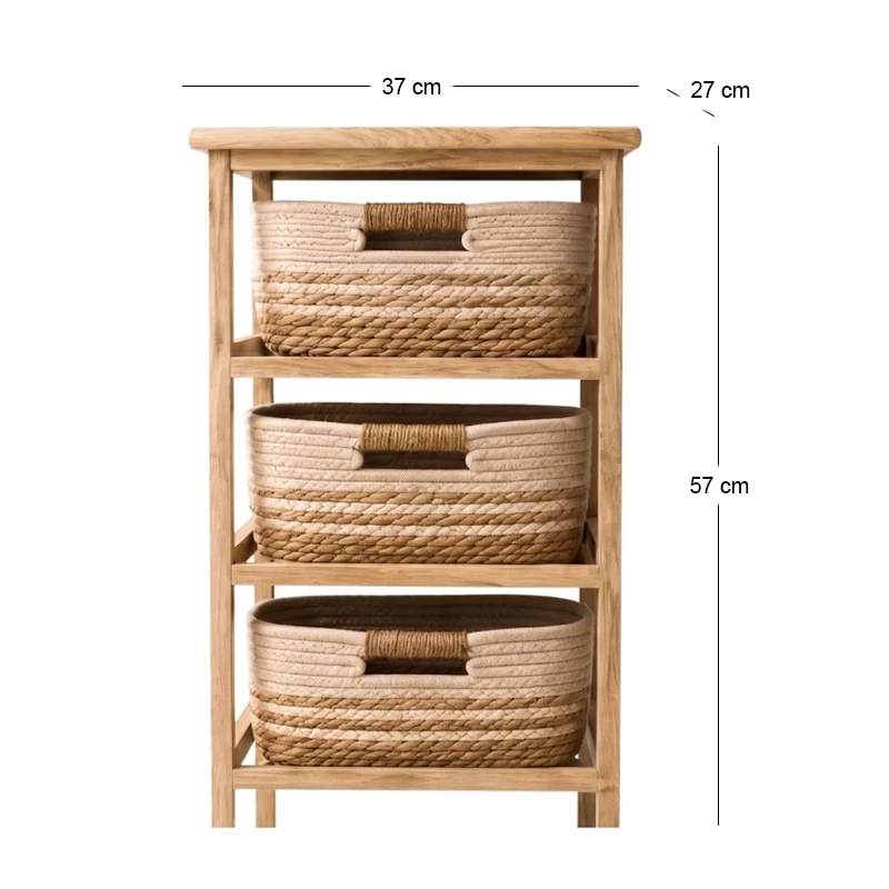3 TIER DRAWER STORAGE 37X27X57CM