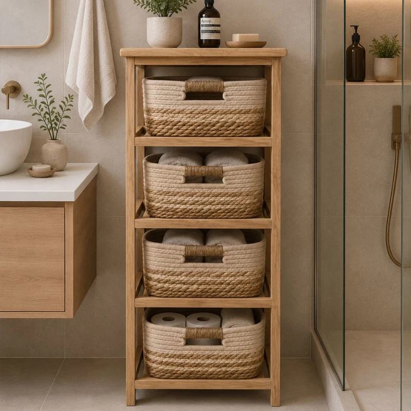 4 TIER DRAWER STORAGE 37X27X73CM