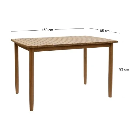 OUTDOOR BAR TABLE MASAYA IN NATURAL COLOR MADE OF ACACIA WOOD 160X85X93CM