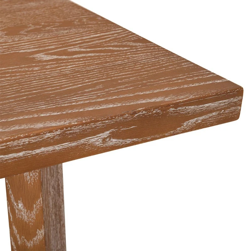 NATURAL OAK WOOD DINING TABLE 220X100X77CM