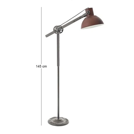 INDUSTRIAL WOODEN FLOOR LAMP WITH RUSTY LOOK 30X65X145CM